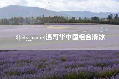 博兴温哥华中国组合滑冰