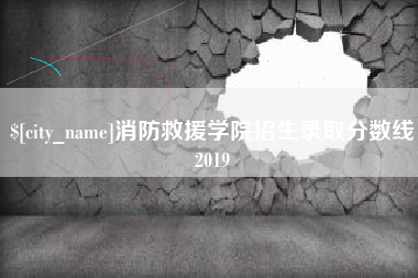 博兴消防救援学院招生录取分数线2019