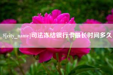 博兴司法冻结银行卡最长时间多久