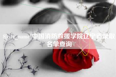 博兴中国消防救援学院辽宁省录取名单查询