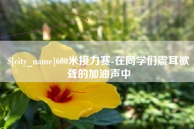 博兴600米接力赛-在同学们震耳欲聋的加油声中
