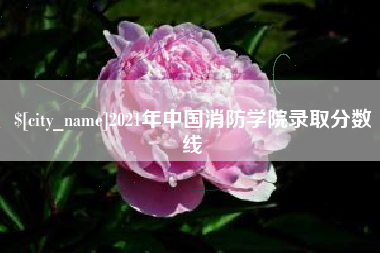 博兴2021年中国消防学院录取分数线