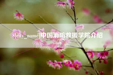 博兴中国消防救援学院介绍