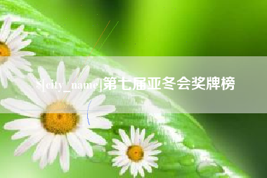 博兴第七届亚冬会奖牌榜