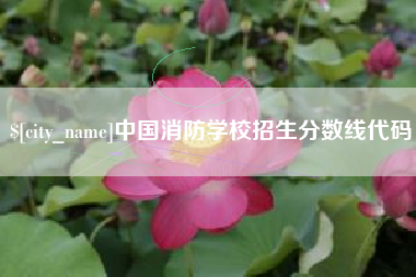 博兴中国消防学校招生分数线代码