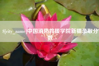 博兴中国消防救援学院新疆录取分数