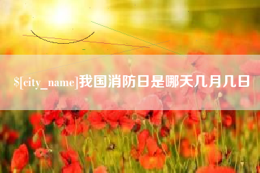 博兴我国消防日是哪天几月几日