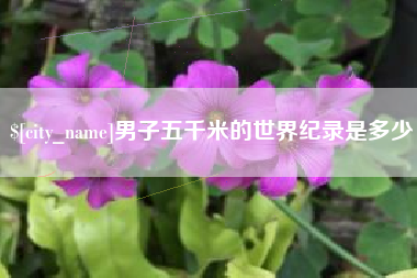 博兴男子五千米的世界纪录是多少