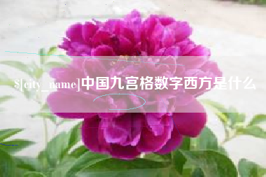 博兴中国九宫格数字西方是什么