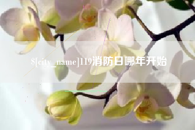 博兴119消防日哪年开始