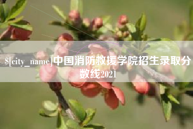 博兴中国消防救援学院招生录取分数线2021