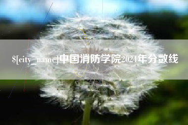博兴中国消防学院2024年分数线