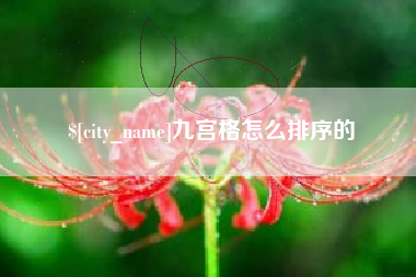 博兴九宫格怎么排序的