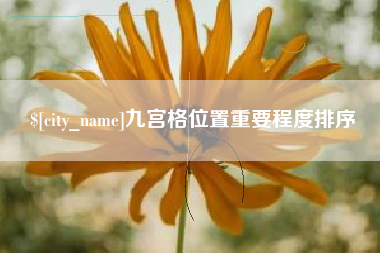 博兴九宫格位置重要程度排序