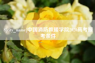 博兴中国消防救援学院2020高考报考条件